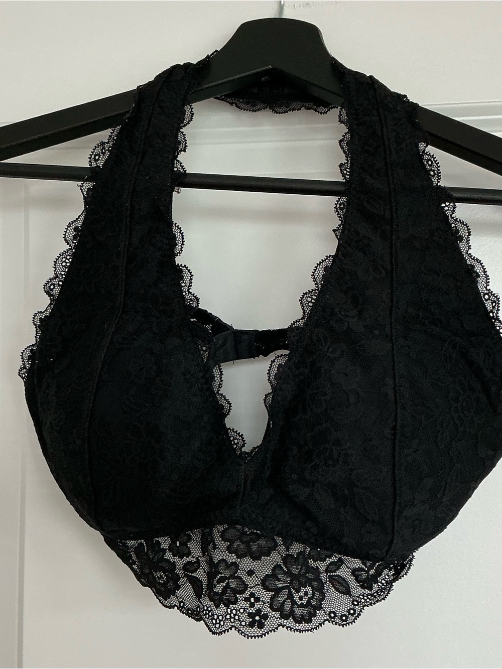 Gilly Hicks Black Lace Halter Bralette
